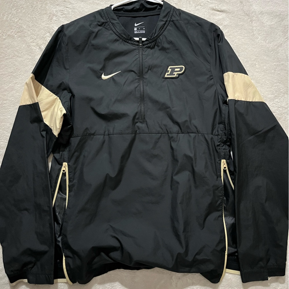 Nike Men's Black and Gold Windbreaker
